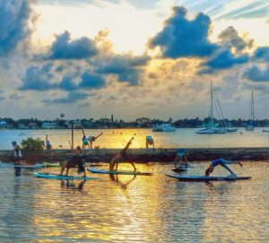 Sunset Stand Up Paddle-boarding Yoga Event Martin County
