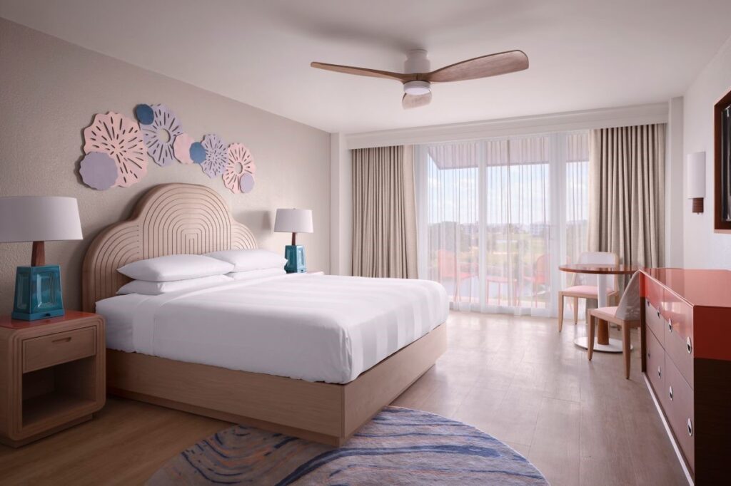 A photo of the renovated rooms at the Marriott Hutchinson Island