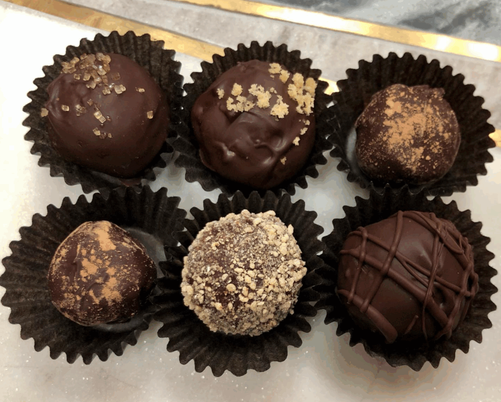 assorted chocolate truffles from Castronovo