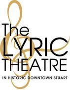 The Lyric Theatre logo with a gold treble clef and the text "In Historic Downtown Stuart."