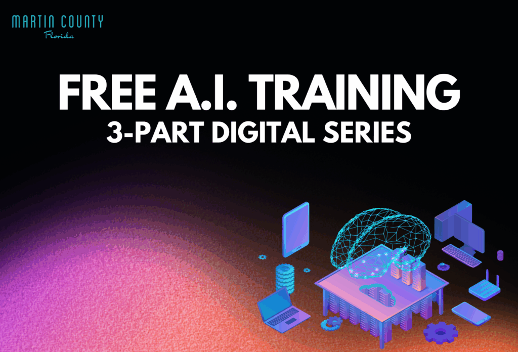 Free AI Training - 3-part series with computer graphic