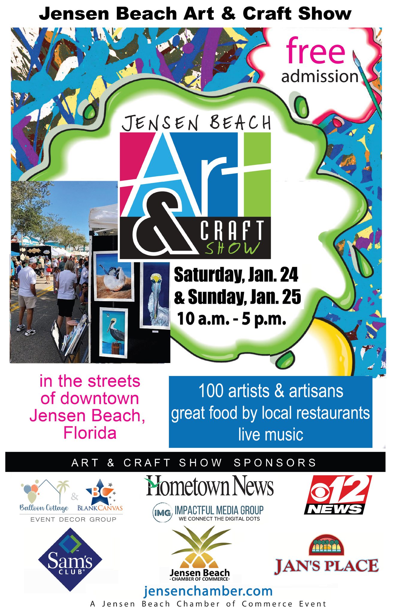 Jensen Beach Fine Arts and Craft Show flyer