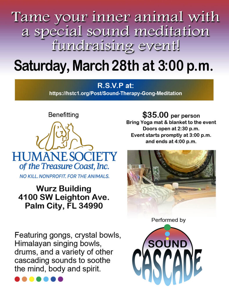 Humane Society of the Treasure Coast Sound Bath Fundraiser event image