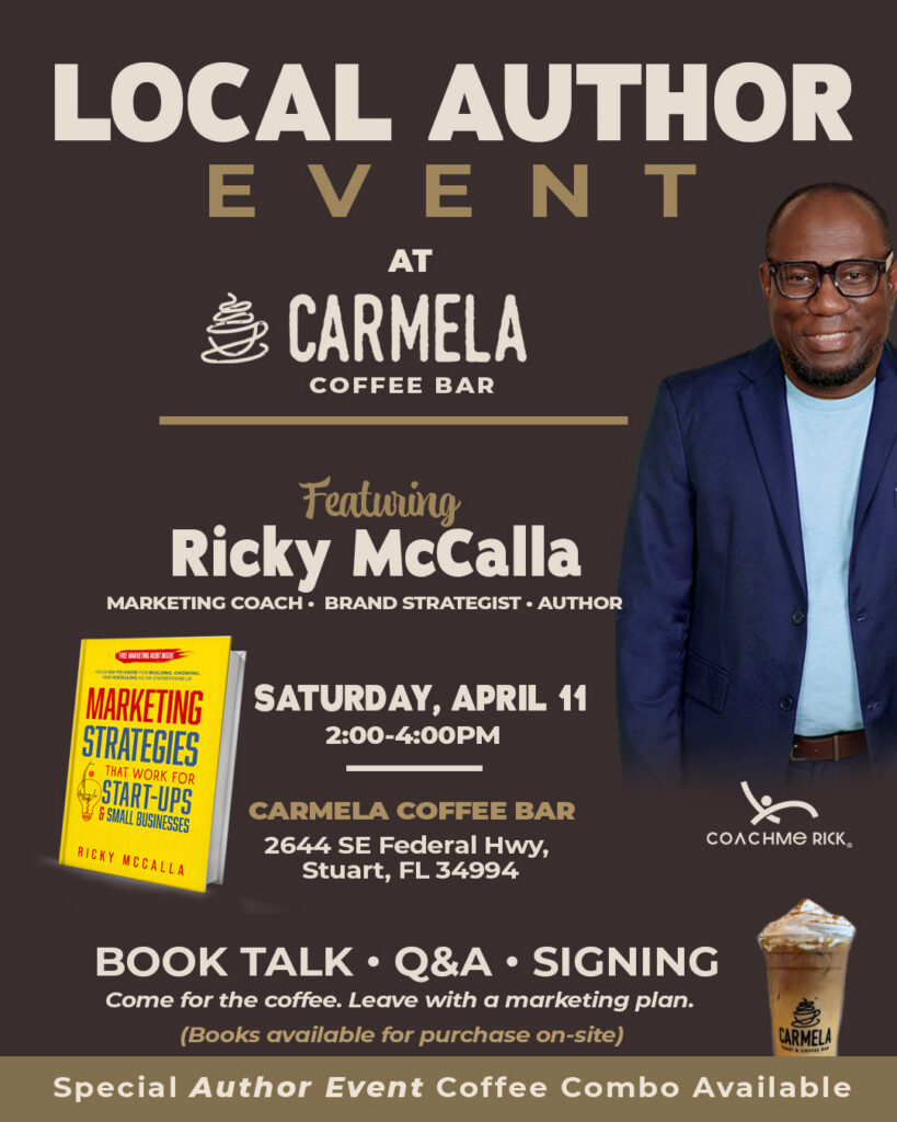 Local Author Talk & Book Signing at Carmela Coffee – Stuart event image