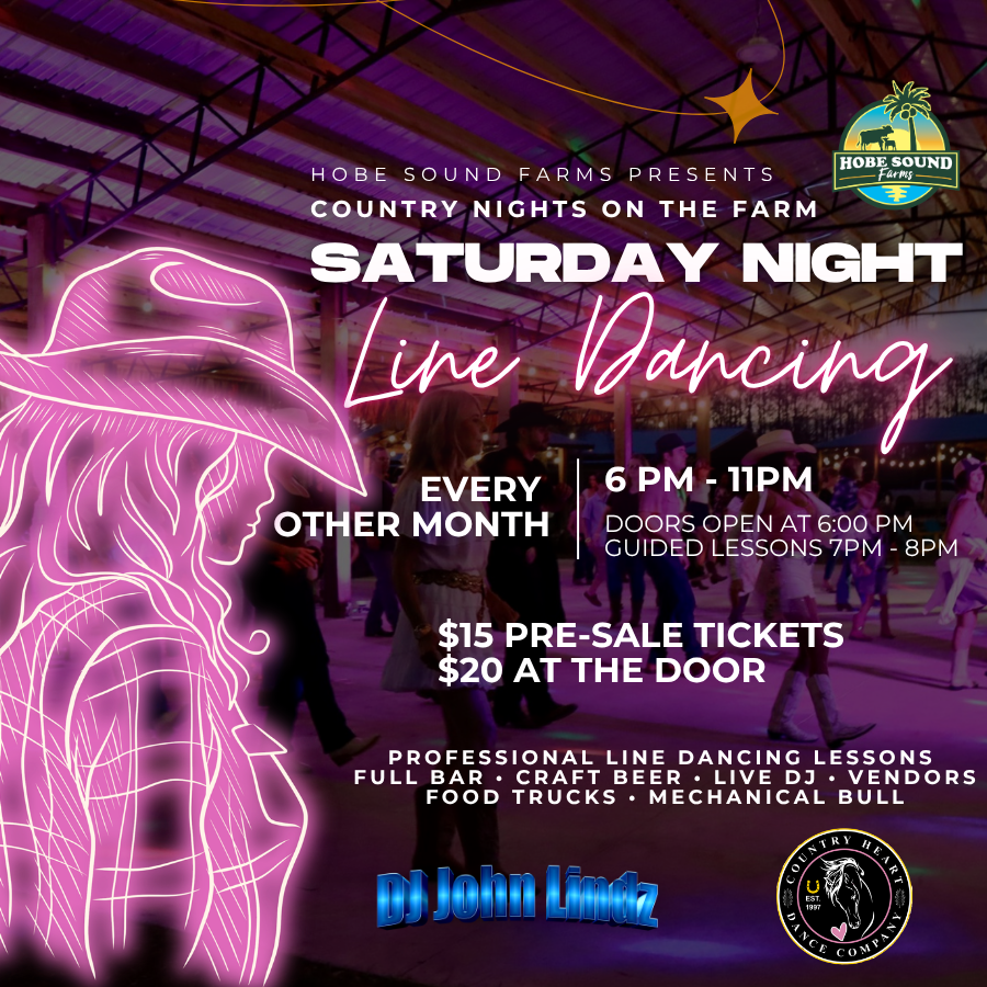Saturday Night Line Dancing At Hobe Sound Farms event image