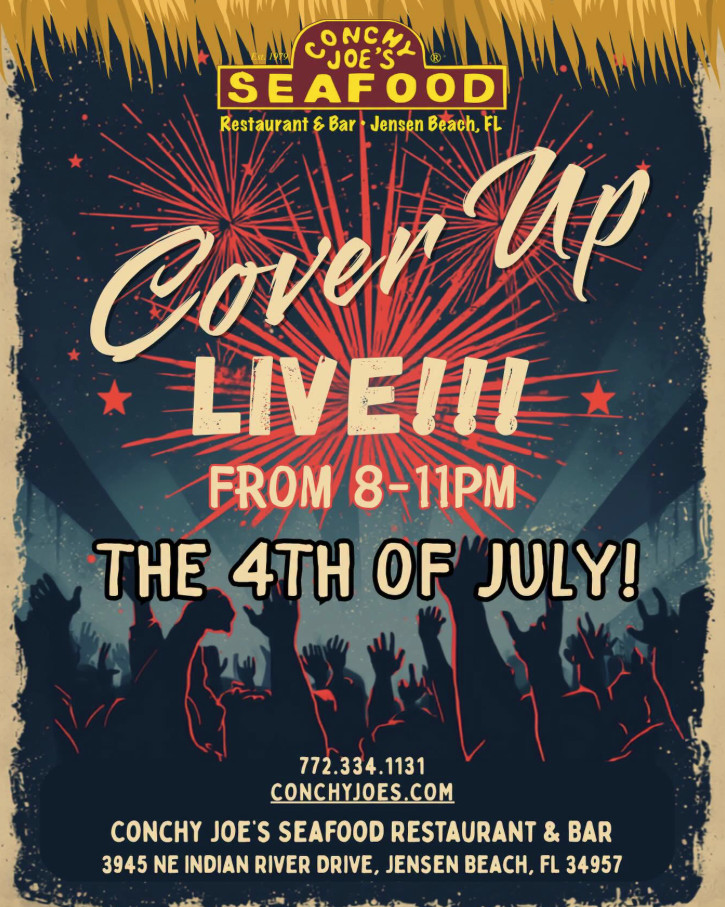 Conchy Joes Cover Up Live July 4 event image