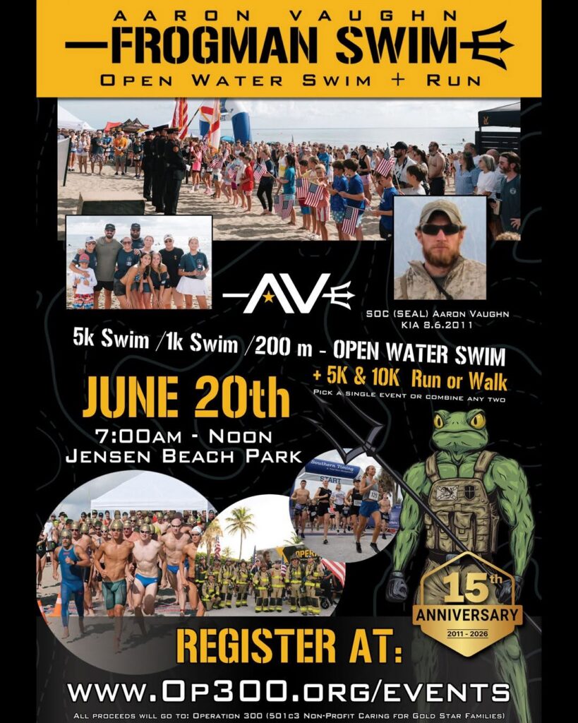 15th Annual Aaron Vaughn Memorial Frogman Swim & Run event image