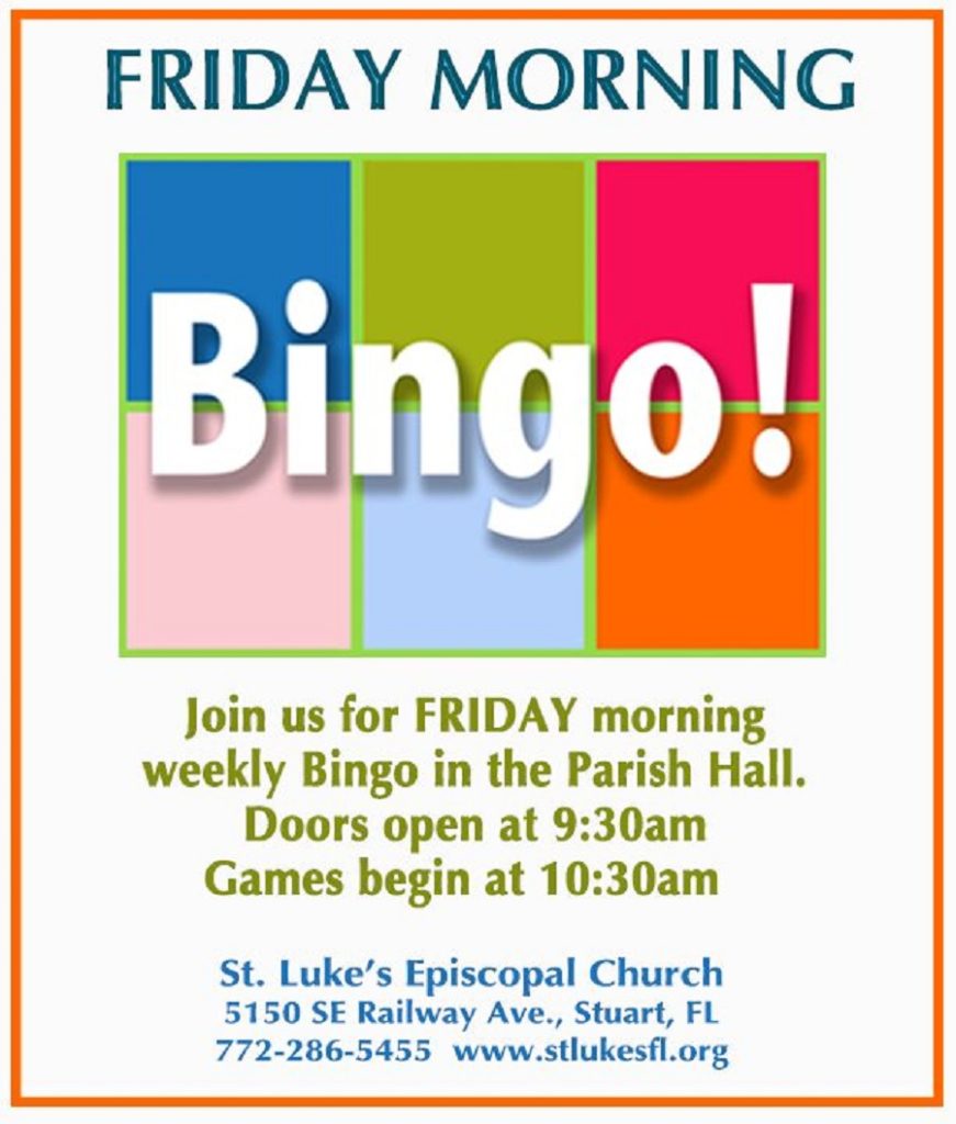 Friday Morning Bingo at St. Luke’s Episcopal Church event image